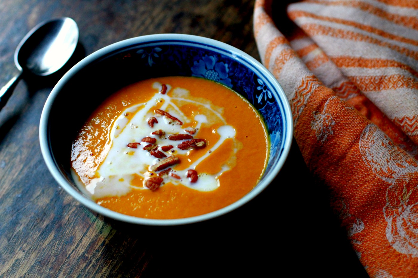 smoky sweet potato bisque