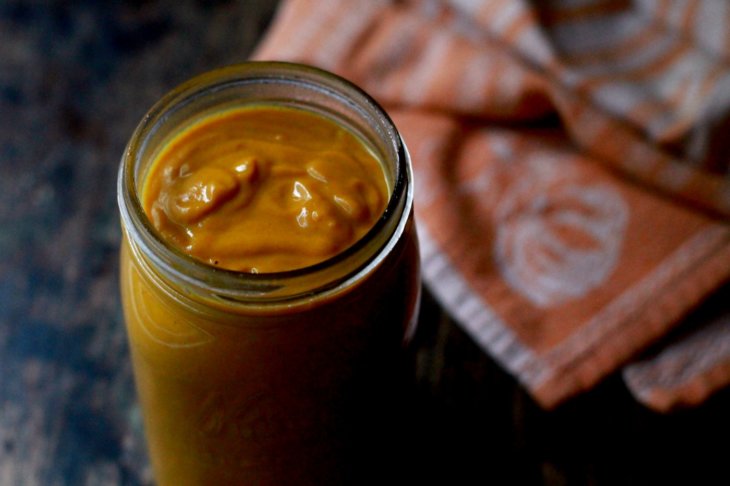 sweet potato bisque mason jar