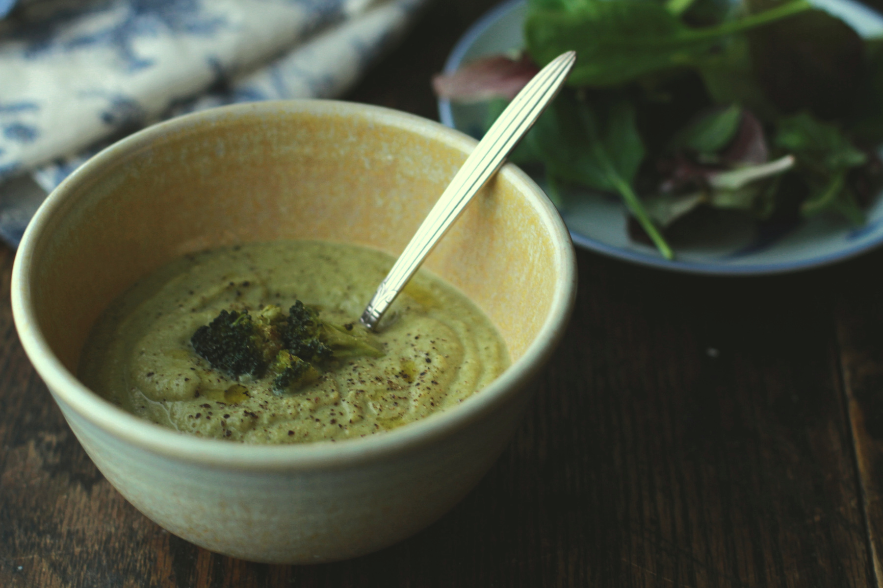 Roasted broccoli soup