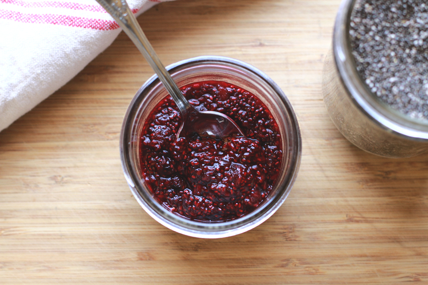 mixed berry chia jam