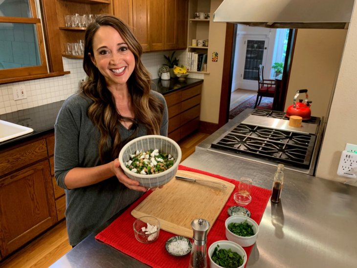 minted pea and white bean salad