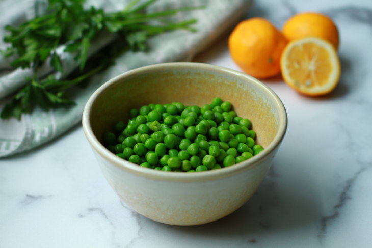 minted pea and white bean salad